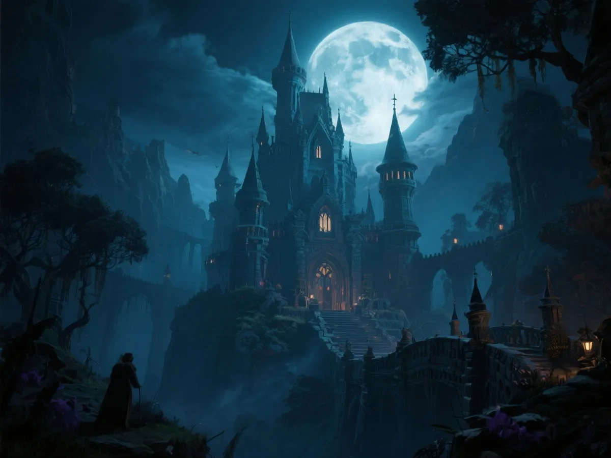 奇幻主题电子游戏氛围示意